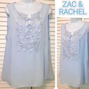 NWOT Zac & Rachel Sheer Wedding Party Blouse